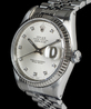 Rolex Datejust 36 Argento Jubilee 16234 Silver Lining Diamonds
